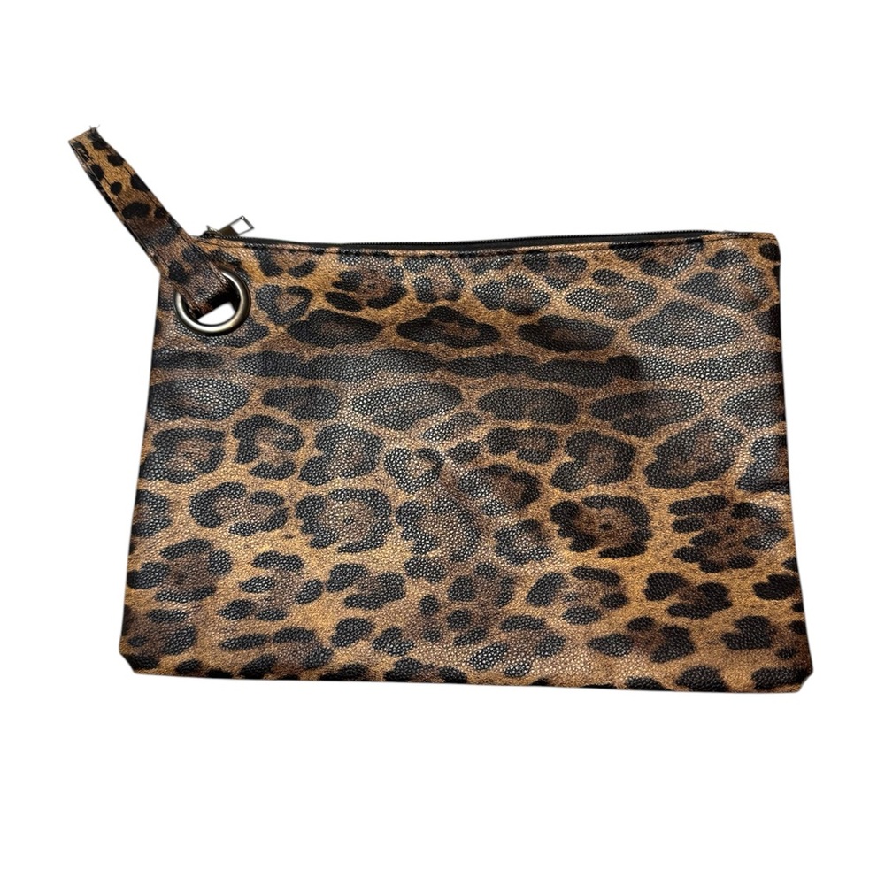 Leopard Print Clutch Bag